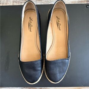 Lucky Brand Black Leather Flats